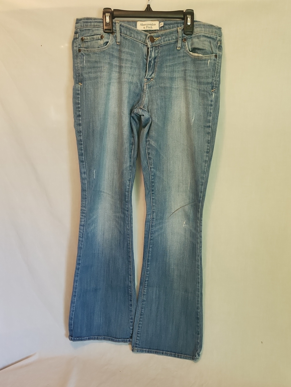 Abercrombie & Fitch Women's Light Blue Flare Jeans